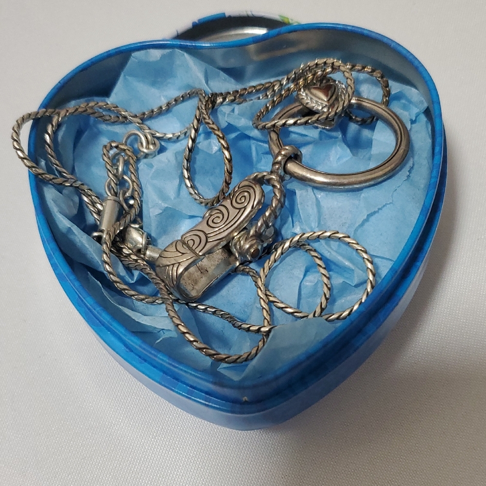 Silver Key & Card Holder